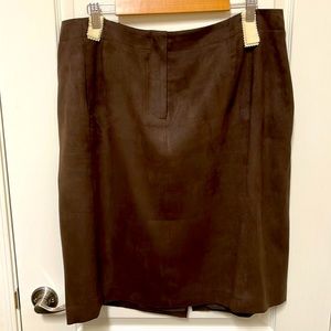 Faux suede skirt size 20W